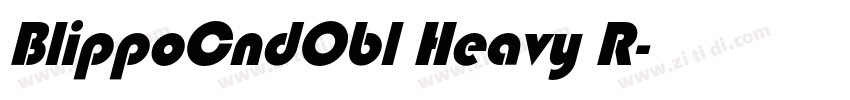 BlippoCndObl Heavy R字体转换